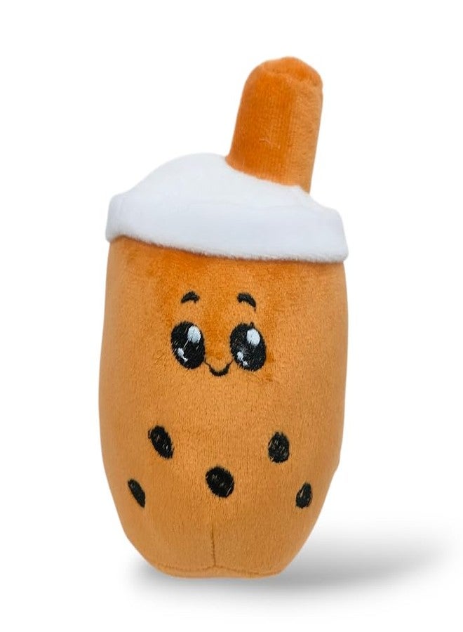 Yey Soft Fabric Boba plushie Bubble Tea Stuffed Animals, Soft Squishy Milk Tea Plush Cuddle Toy for Girls & Boys Kids Babies Birthday Gift 7 inches (Brown) - Image 1